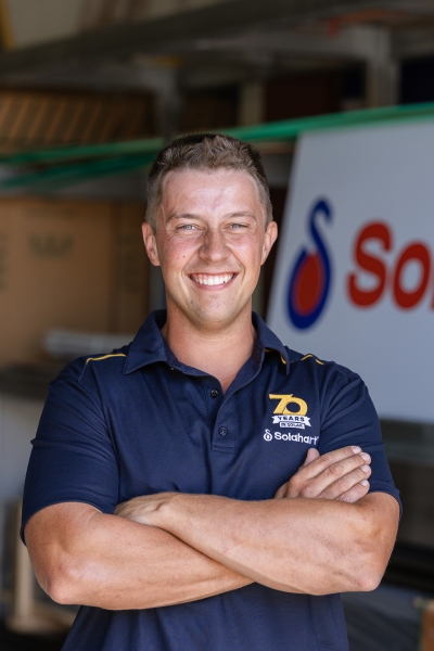 Daniel Vought, Electrician and Head Installer from Solahart Port Macquarie