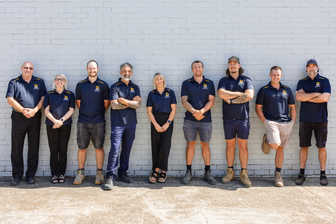 Solahart Port Macquarie team photo taken in 2025.