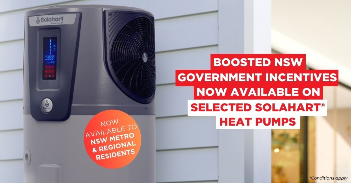 NSW Government Incentives on new Heat Pumps from Solahart